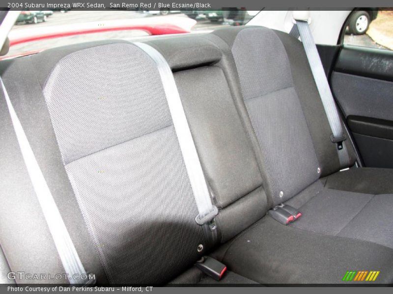 San Remo Red / Blue Ecsaine/Black 2004 Subaru Impreza WRX Sedan