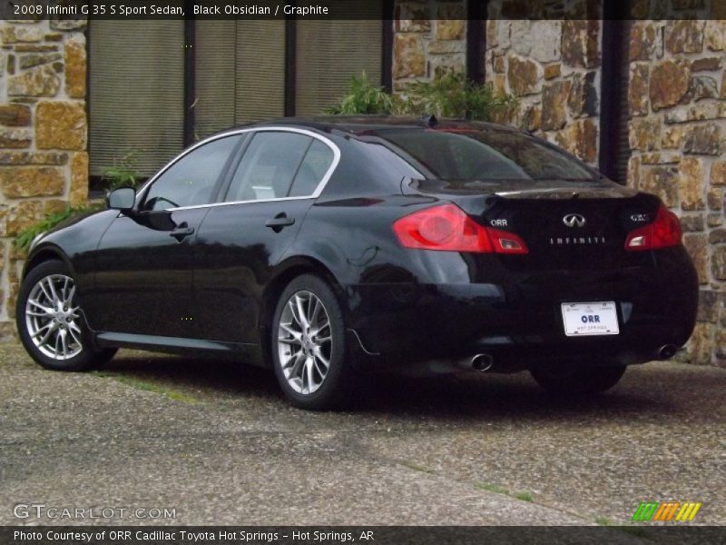 Black Obsidian / Graphite 2008 Infiniti G 35 S Sport Sedan