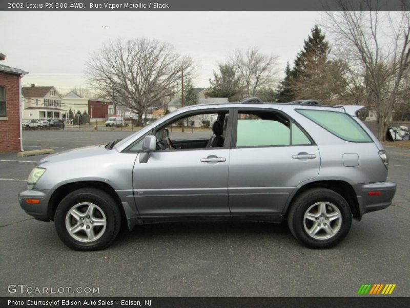 Blue Vapor Metallic / Black 2003 Lexus RX 300 AWD