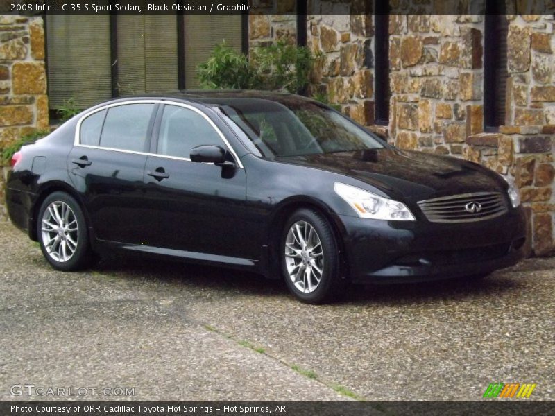 Black Obsidian / Graphite 2008 Infiniti G 35 S Sport Sedan