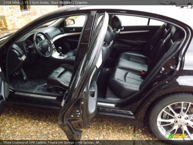  2008 G 35 S Sport Sedan Graphite Interior
