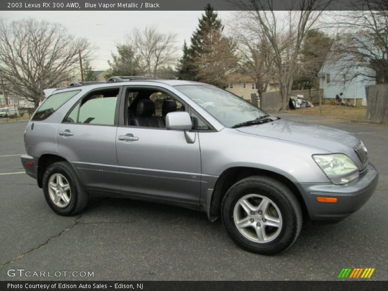 Blue Vapor Metallic / Black 2003 Lexus RX 300 AWD