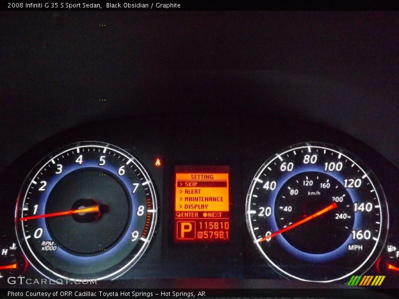  2008 G 35 S Sport Sedan 35 S Sport Sedan Gauges