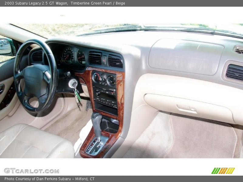 Timberline Green Pearl / Beige 2003 Subaru Legacy 2.5 GT Wagon
