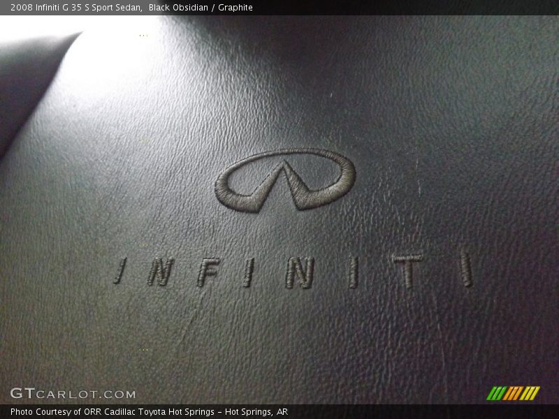 Black Obsidian / Graphite 2008 Infiniti G 35 S Sport Sedan