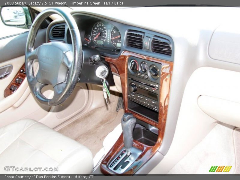 Timberline Green Pearl / Beige 2003 Subaru Legacy 2.5 GT Wagon