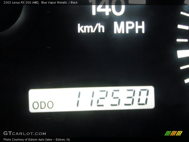 Blue Vapor Metallic / Black 2003 Lexus RX 300 AWD