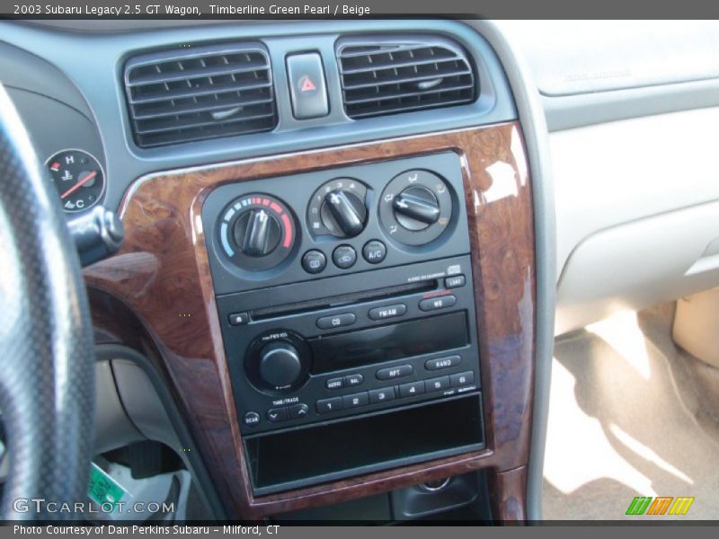 Timberline Green Pearl / Beige 2003 Subaru Legacy 2.5 GT Wagon