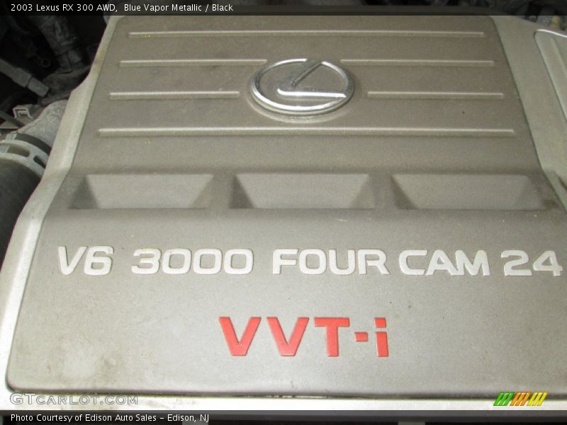 Blue Vapor Metallic / Black 2003 Lexus RX 300 AWD