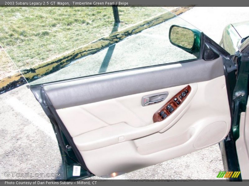Timberline Green Pearl / Beige 2003 Subaru Legacy 2.5 GT Wagon