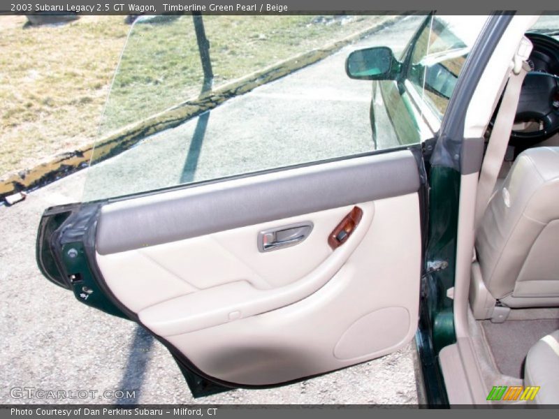 Timberline Green Pearl / Beige 2003 Subaru Legacy 2.5 GT Wagon