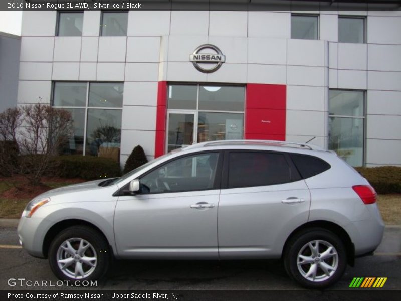 Silver Ice / Black 2010 Nissan Rogue SL AWD