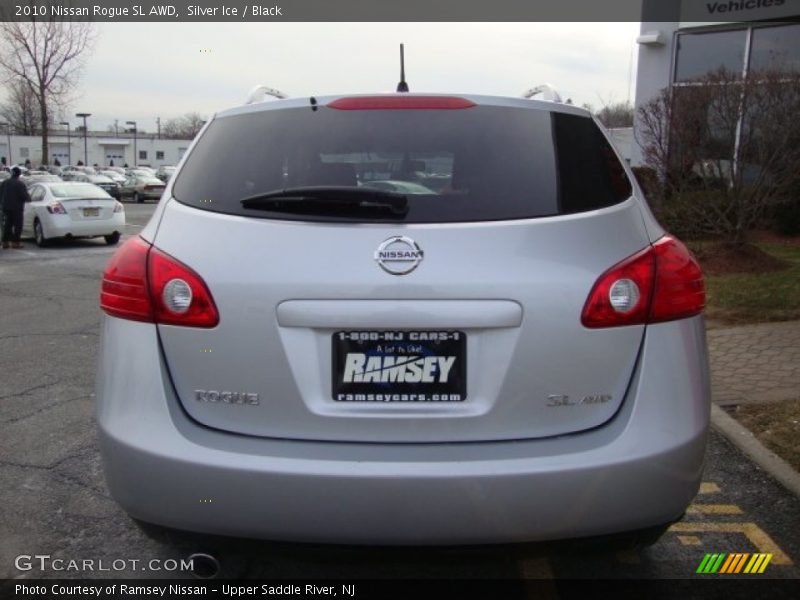 Silver Ice / Black 2010 Nissan Rogue SL AWD