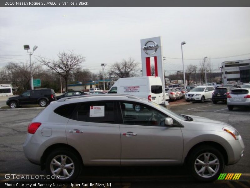Silver Ice / Black 2010 Nissan Rogue SL AWD