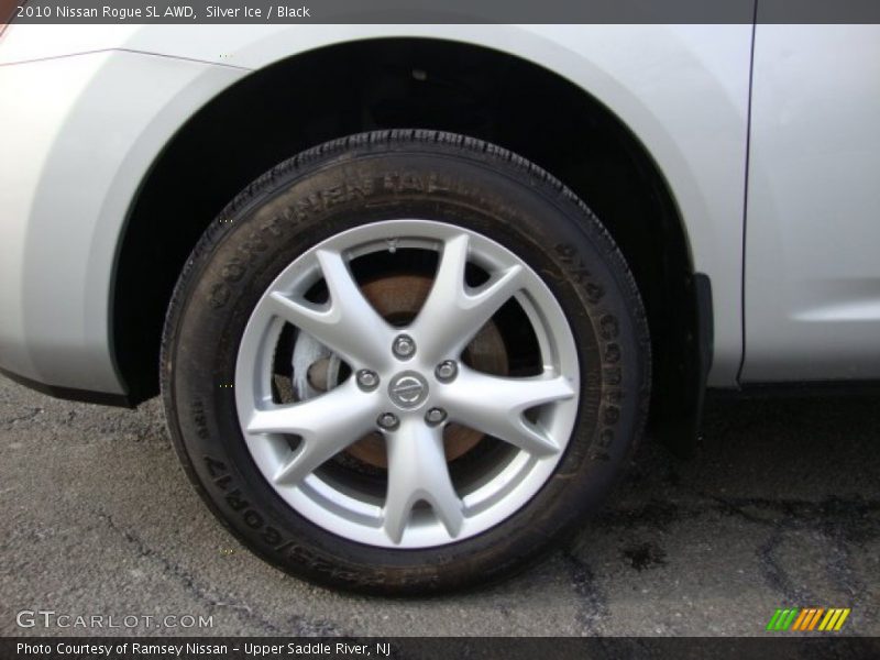 Silver Ice / Black 2010 Nissan Rogue SL AWD