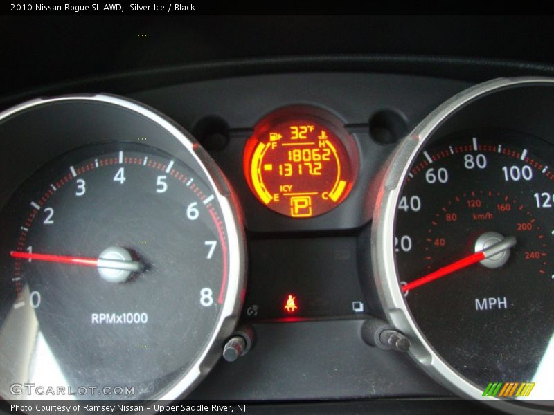 Silver Ice / Black 2010 Nissan Rogue SL AWD