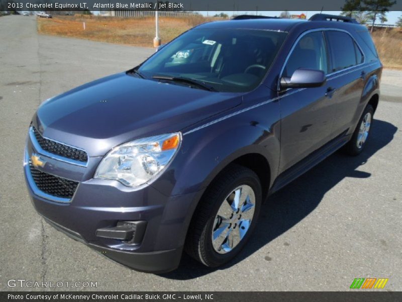 Atlantis Blue Metallic / Jet Black 2013 Chevrolet Equinox LT