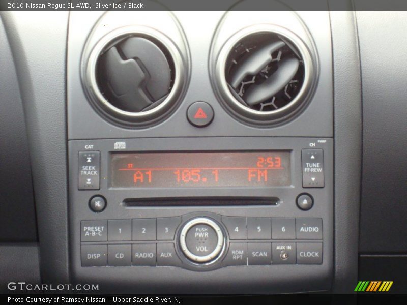 Silver Ice / Black 2010 Nissan Rogue SL AWD