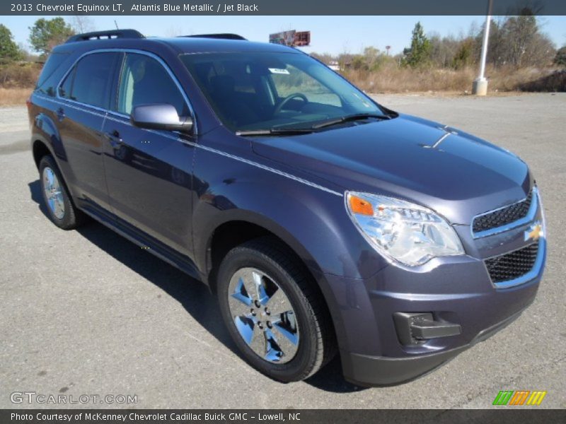 Atlantis Blue Metallic / Jet Black 2013 Chevrolet Equinox LT