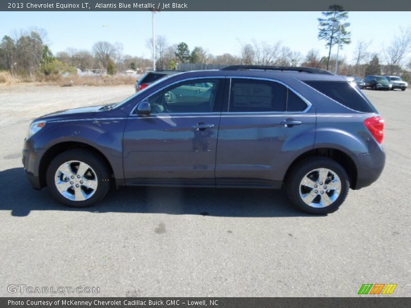Atlantis Blue Metallic / Jet Black 2013 Chevrolet Equinox LT