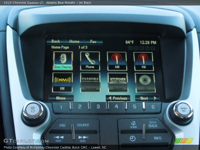 Atlantis Blue Metallic / Jet Black 2013 Chevrolet Equinox LT