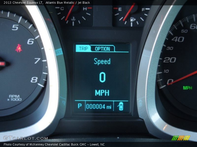 Atlantis Blue Metallic / Jet Black 2013 Chevrolet Equinox LT