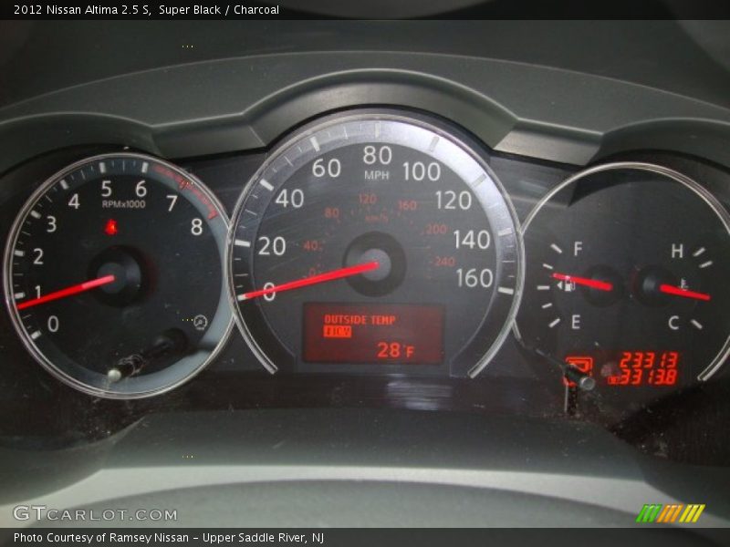 Super Black / Charcoal 2012 Nissan Altima 2.5 S