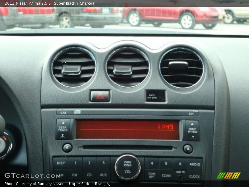 Super Black / Charcoal 2012 Nissan Altima 2.5 S