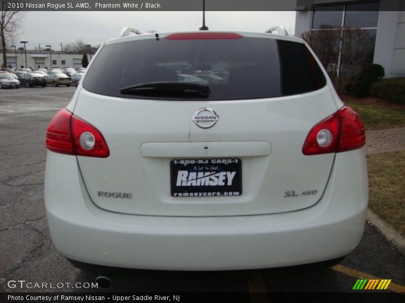 Phantom White / Black 2010 Nissan Rogue SL AWD