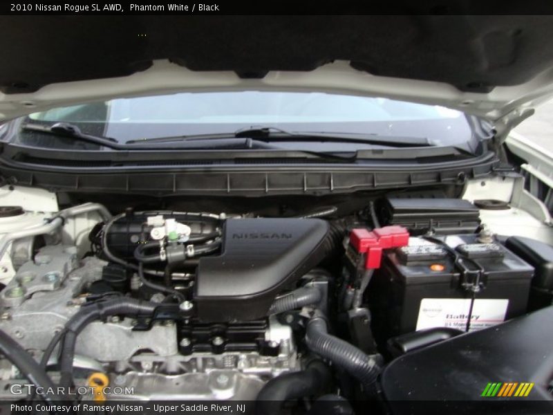 Phantom White / Black 2010 Nissan Rogue SL AWD