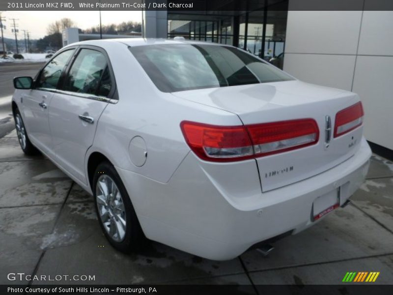 White Platinum Tri-Coat / Dark Charcoal 2011 Lincoln MKZ FWD