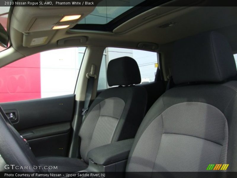 Phantom White / Black 2010 Nissan Rogue SL AWD