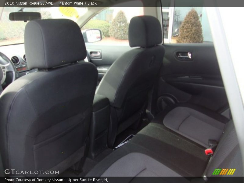 Phantom White / Black 2010 Nissan Rogue SL AWD