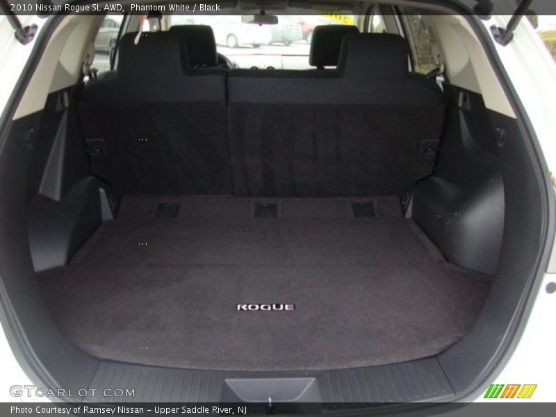 Phantom White / Black 2010 Nissan Rogue SL AWD