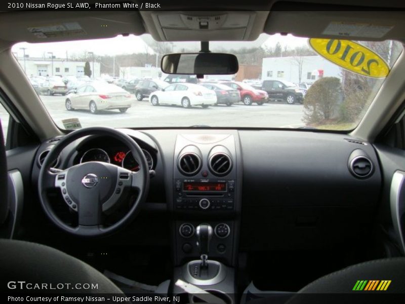 Phantom White / Black 2010 Nissan Rogue SL AWD