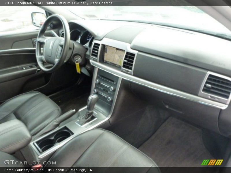 White Platinum Tri-Coat / Dark Charcoal 2011 Lincoln MKZ FWD