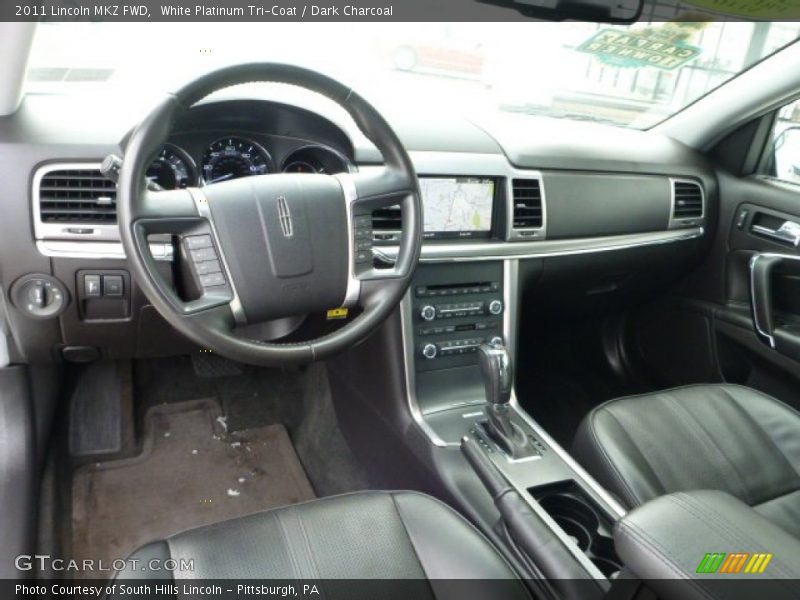 White Platinum Tri-Coat / Dark Charcoal 2011 Lincoln MKZ FWD