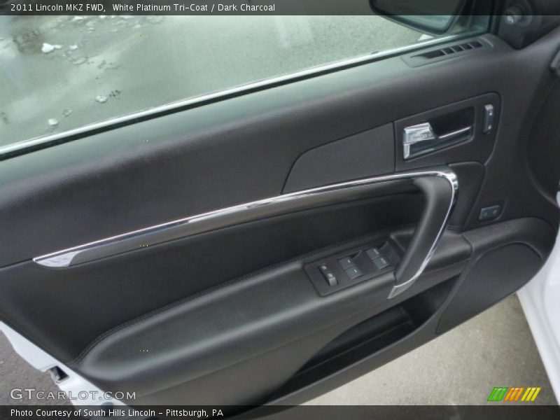 White Platinum Tri-Coat / Dark Charcoal 2011 Lincoln MKZ FWD