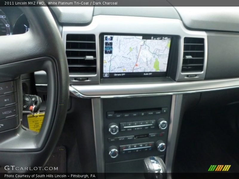 White Platinum Tri-Coat / Dark Charcoal 2011 Lincoln MKZ FWD