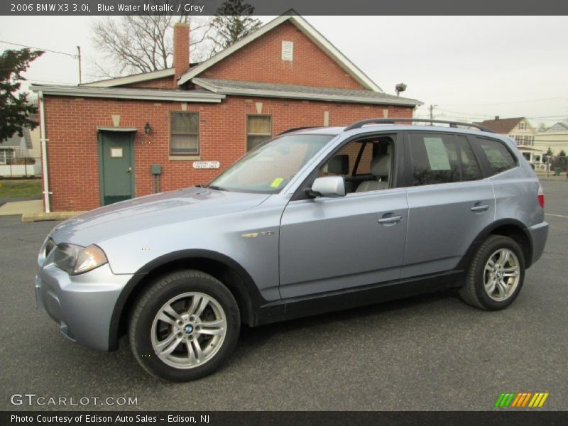 Blue Water Metallic / Grey 2006 BMW X3 3.0i