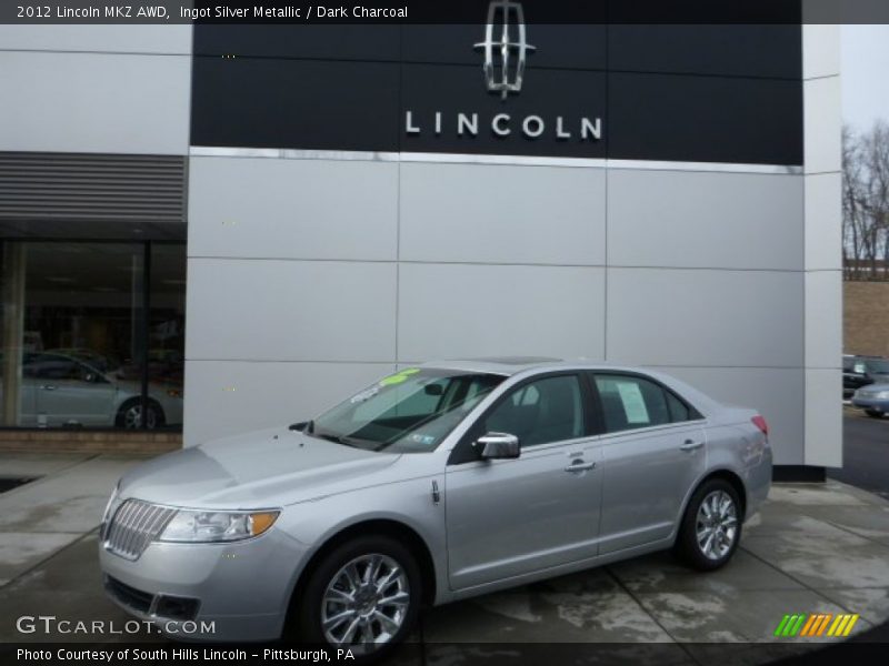 Ingot Silver Metallic / Dark Charcoal 2012 Lincoln MKZ AWD