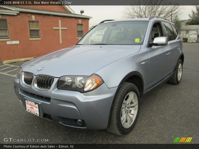 Blue Water Metallic / Grey 2006 BMW X3 3.0i