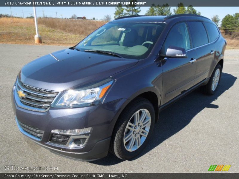 Atlantis Blue Metallic / Dark Titanium/Light Titanium 2013 Chevrolet Traverse LT