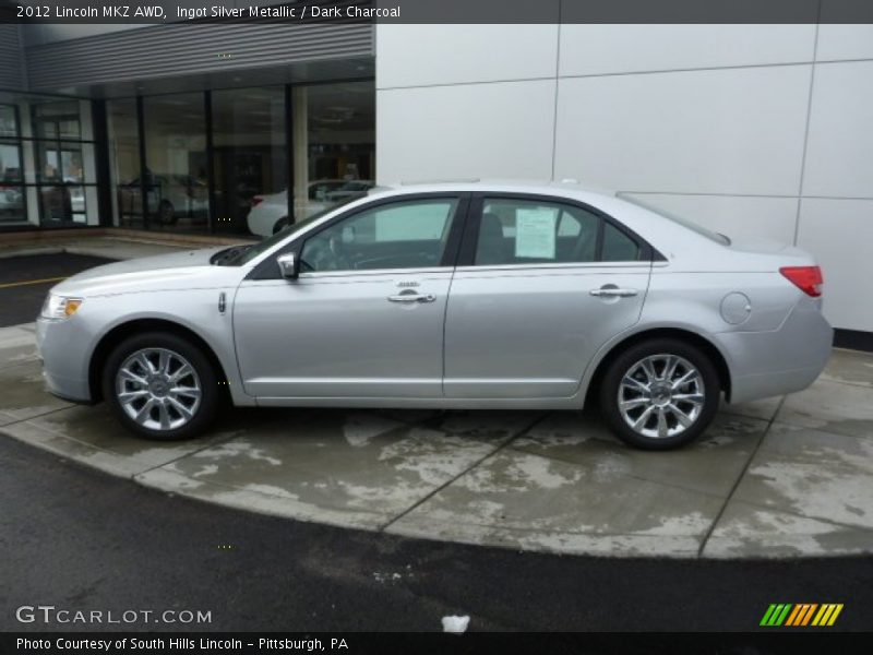 Ingot Silver Metallic / Dark Charcoal 2012 Lincoln MKZ AWD
