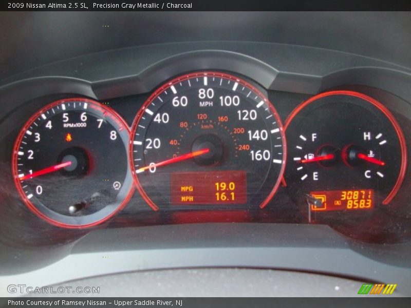 Precision Gray Metallic / Charcoal 2009 Nissan Altima 2.5 SL