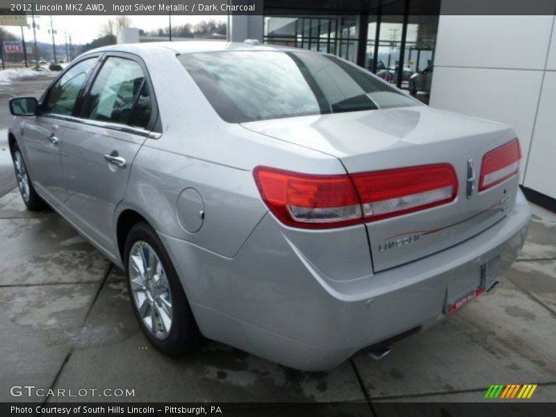 Ingot Silver Metallic / Dark Charcoal 2012 Lincoln MKZ AWD
