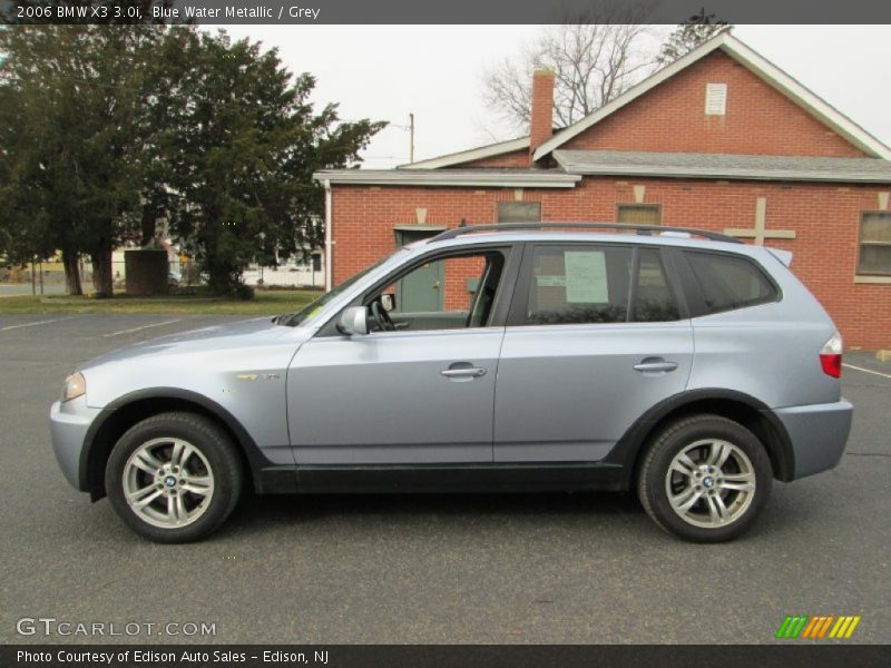 Blue Water Metallic / Grey 2006 BMW X3 3.0i