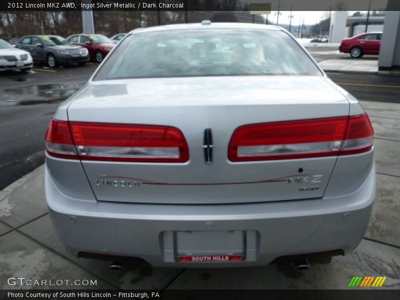 Ingot Silver Metallic / Dark Charcoal 2012 Lincoln MKZ AWD