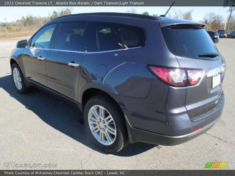 Atlantis Blue Metallic / Dark Titanium/Light Titanium 2013 Chevrolet Traverse LT