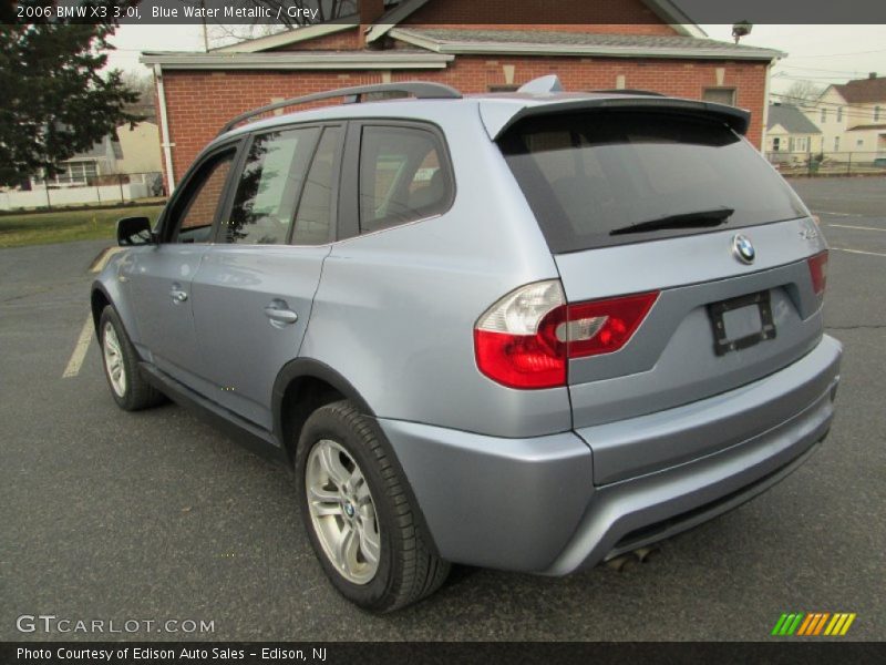 Blue Water Metallic / Grey 2006 BMW X3 3.0i